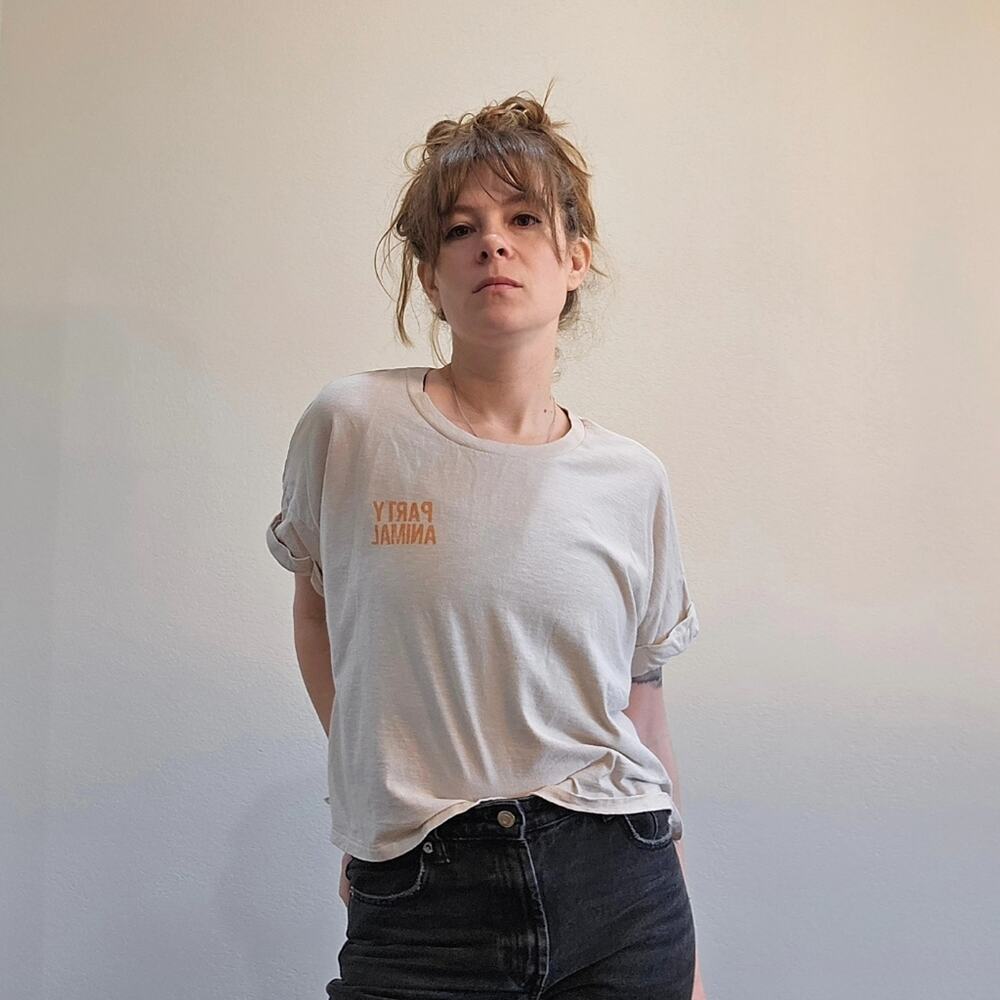 Aerie Oversized Party Animal Crop Tee